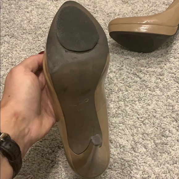 Nude Patent Platform Aldo heels - Picture 7 of 8
